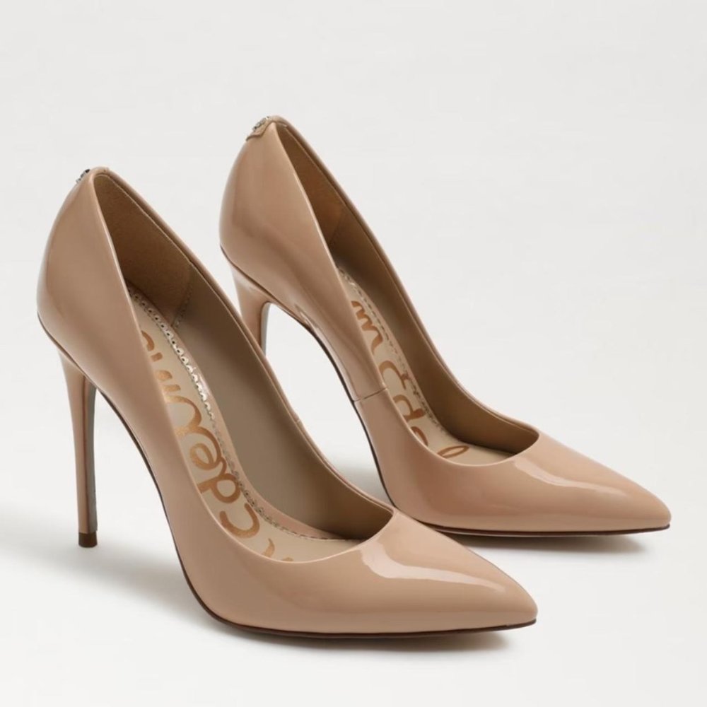 Sam Edelman Patent Leather Pointed Toe High-Heel Pumps